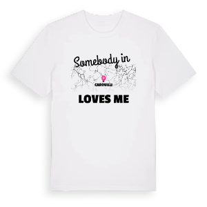 Någon i Carovilli älskar mig t-shirt – ekologisk bomull t-shirt från Pinshirt