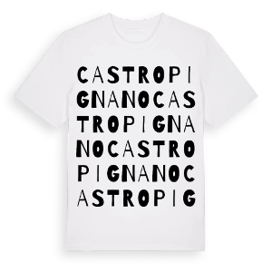 Castropignano ordlek t-shirt – ekologisk bomull t-shirt från Pinshirt