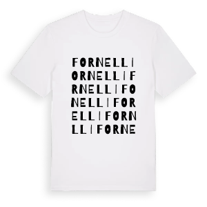 Fornelli ordlek t-shirt – ekologisk bomull t-shirt från Pinshirt