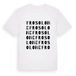 Frosolone ordlek t-shirt – ekologisk bomull t-shirt från Pinshirt