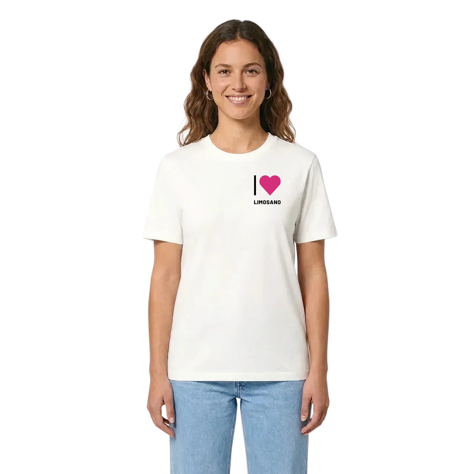 Jag älskar Limosano t-shirt litet tryck – White, i miljö