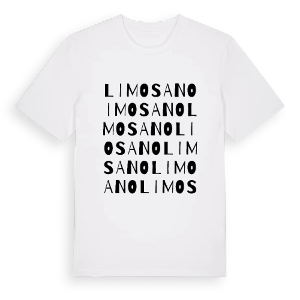 Limosano ordlek t-shirt – ekologisk bomull t-shirt från Pinshirt