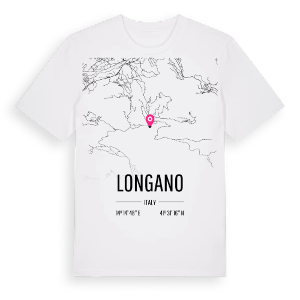 Longano karta t-shirt – ekologisk bomull t-shirt från Pinshirt