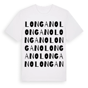 Longano ordlek t-shirt – ekologisk bomull t-shirt från Pinshirt