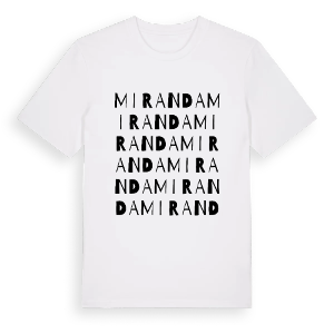 Miranda ordlek t-shirt – ekologisk bomull t-shirt från Pinshirt