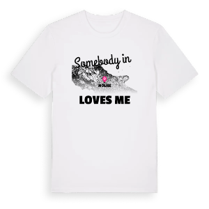 Någon i Molise älskar mig t-shirt – ekologisk bomull t-shirt från Pinshirt