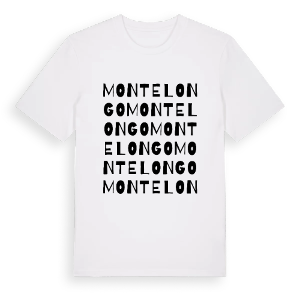 Montelongo ordlek t-shirt – ekologisk bomull t-shirt från Pinshirt
