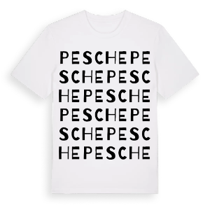 Pesche ordlek t-shirt – ekologisk bomull t-shirt från Pinshirt