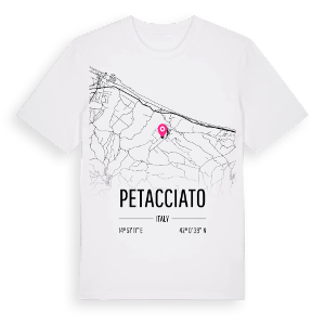 Petacciato karta t-shirt – ekologisk bomull t-shirt från Pinshirt