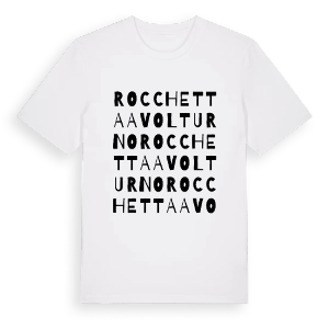 Rocchetta a Volturno ordlek t-shirt – ekologisk bomull t-shirt från Pinshirt