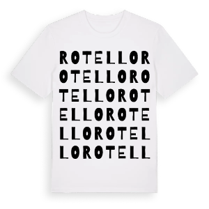 Rotello ordlek t-shirt – ekologisk bomull t-shirt från Pinshirt