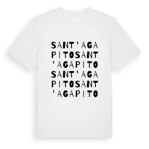Sant'Agapito ordlek t-shirt – ekologisk bomull t-shirt från Pinshirt