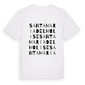 Santa Maria del Molise ordlek t-shirt – ekologisk bomull t-shirt från Pinshirt