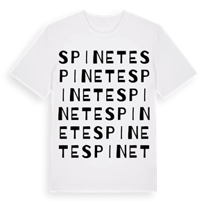 Spinete ordlek t-shirt – ekologisk bomull t-shirt från Pinshirt