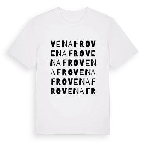 Venafro ordlek t-shirt – ekologisk bomull t-shirt från Pinshirt