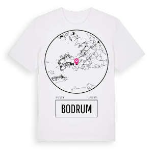 Bodrum t-shirt – ekologisk bomull t-shirt från Pinshirt