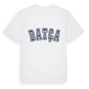 Datça college t-shirt – ekologisk bomull t-shirt från Pinshirt