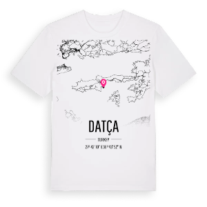 Datça karta t-shirt – ekologisk bomull t-shirt från Pinshirt