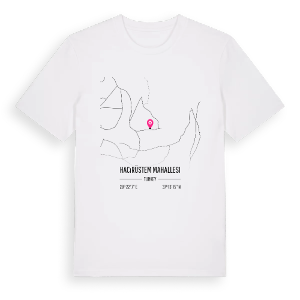 Hacırüstem Mahallesi karta t-shirt – ekologisk bomull t-shirt från Pinshirt