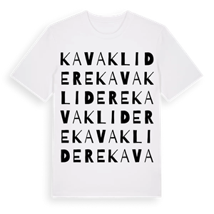 Kavaklıdere ordlek t-shirt – ekologisk bomull t-shirt från Pinshirt