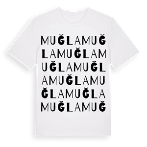 Muğla ordlek t-shirt – ekologisk bomull t-shirt från Pinshirt