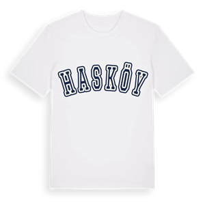 Hasköy college t-shirt – ekologisk bomull t-shirt från Pinshirt