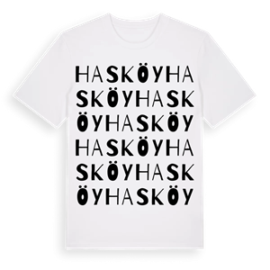 Hasköy ordlek t-shirt – ekologisk bomull t-shirt från Pinshirt