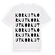 Korkut ordlek t-shirt