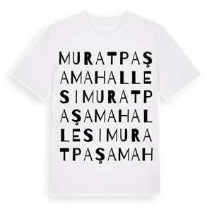 Muratpaşa Mahallesi ordlek t-shirt – ekologisk bomull t-shirt från Pinshirt