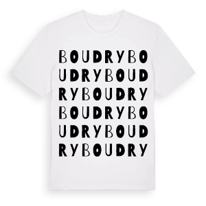 Boudry ordlek t-shirt – ekologisk bomull t-shirt från Pinshirt