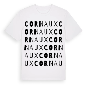 Cornaux ordlek t-shirt – ekologisk bomull t-shirt från Pinshirt