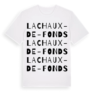 La Chaux-de-Fonds ordlek t-shirt – ekologisk bomull t-shirt från Pinshirt