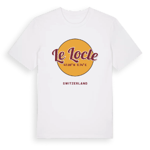 Le Locle cirkel t-shirt – ekologisk bomull t-shirt från Pinshirt