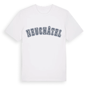 Neuchâtel college t-shirt – ekologisk bomull t-shirt från Pinshirt