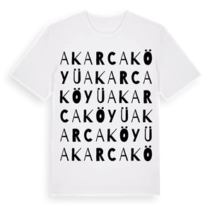 Akarca Köyü ordlek t-shirt – ekologisk bomull t-shirt från Pinshirt