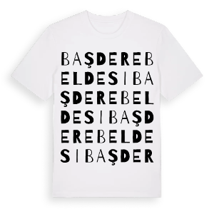 Başdere Beldesi ordlek t-shirt – ekologisk bomull t-shirt från Pinshirt