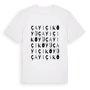 Çayiçi Köyü ordlek t-shirt – ekologisk bomull t-shirt från Pinshirt