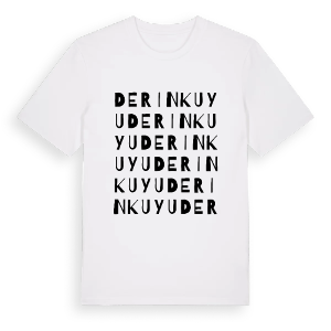 Derinkuyu ordlek t-shirt – ekologisk bomull t-shirt från Pinshirt