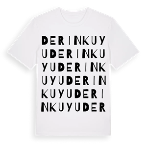 Derinkuyu ordlek t-shirt – ekologisk bomull t-shirt från Pinshirt
