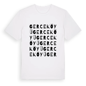Gerce Köyü ordlek t-shirt – ekologisk bomull t-shirt från Pinshirt