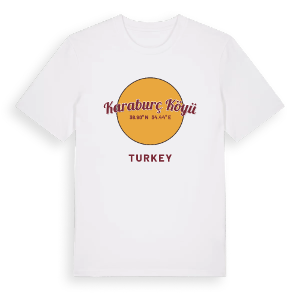 Karaburç Köyü cirkel t-shirt – ekologisk bomull t-shirt från Pinshirt