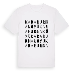 Karaburna Köyü ordlek t-shirt – ekologisk bomull t-shirt från Pinshirt