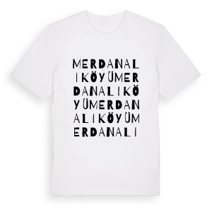 Merdanali Köyü ordlek t-shirt – ekologisk bomull t-shirt från Pinshirt