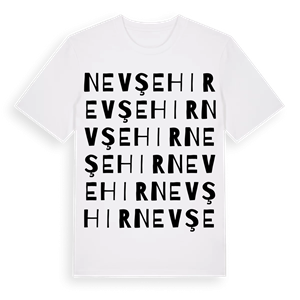 Nevşehir ordlek t-shirt – ekologisk bomull t-shirt från Pinshirt