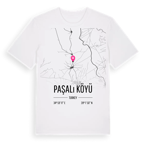 Paşalı Köyü karta t-shirt – ekologisk bomull t-shirt från Pinshirt