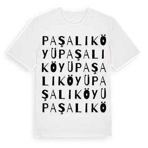 Paşalı Köyü ordlek t-shirt – ekologisk bomull t-shirt från Pinshirt