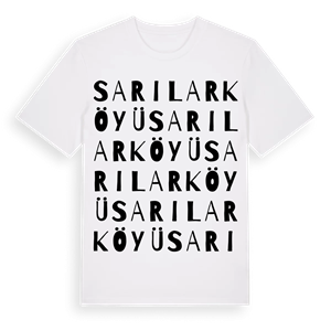Sarılar Köyü ordlek t-shirt – ekologisk bomull t-shirt från Pinshirt