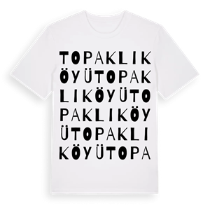 Topaklı Köyü ordlek t-shirt – ekologisk bomull t-shirt från Pinshirt
