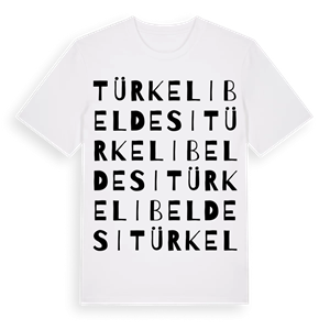 Türkeli Beldesi ordlek t-shirt – ekologisk bomull t-shirt från Pinshirt