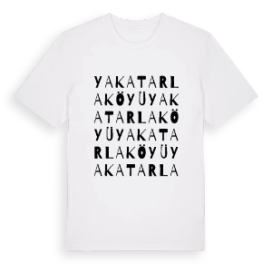 Yakatarla Köyü ordlek t-shirt – ekologisk bomull t-shirt från Pinshirt